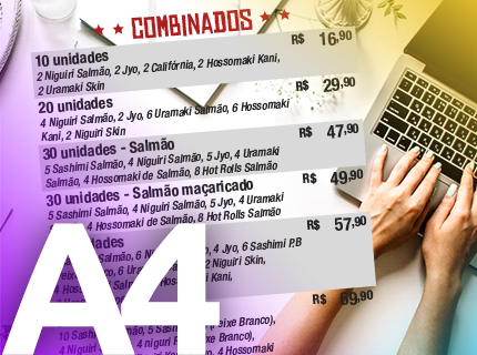 Cardápio - A4 (210x297)